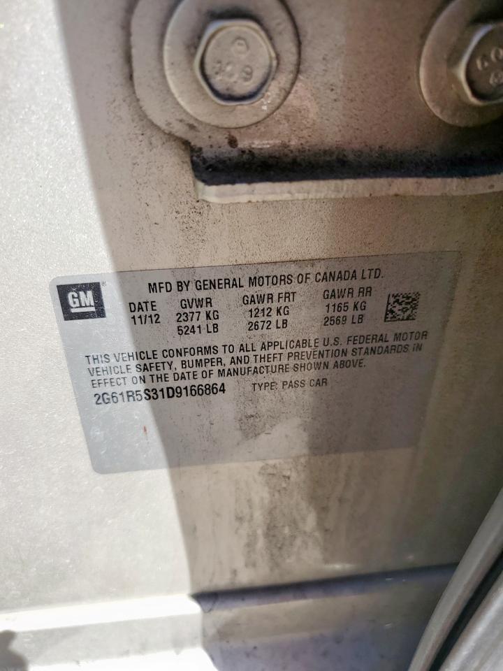 2013 Cadillac Xts Luxury Collection VIN: 2G61R5S31D9166864 Lot: 90578865