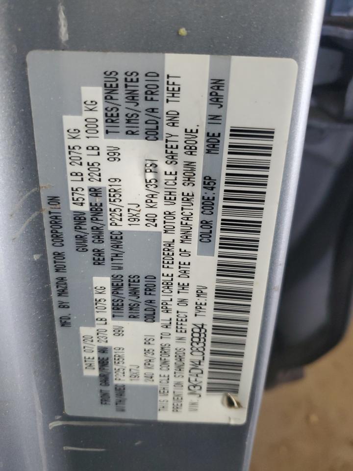 2020 Mazda Cx-5 Grand Touring VIN: JM3KFADM4L0839994 Lot: 84621105