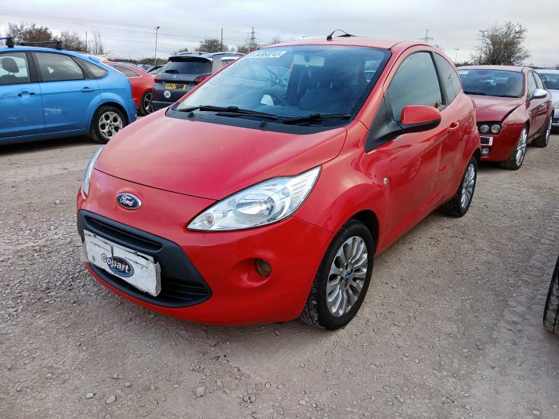 2012 FORD KA 1.2 ZETEC 3DR [START STOP] for sale at Copart BRISTOL