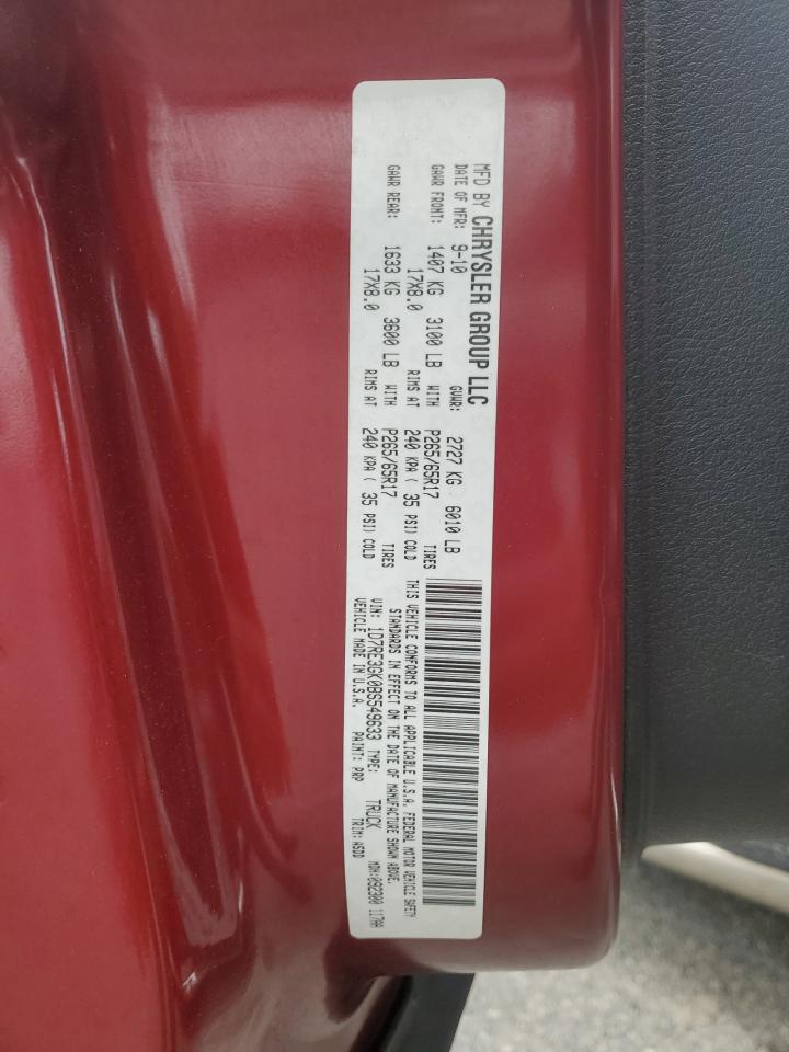 2011 Dodge Dakota Slt VIN: 1D7RE3GK0BS549633 Lot: 86111345