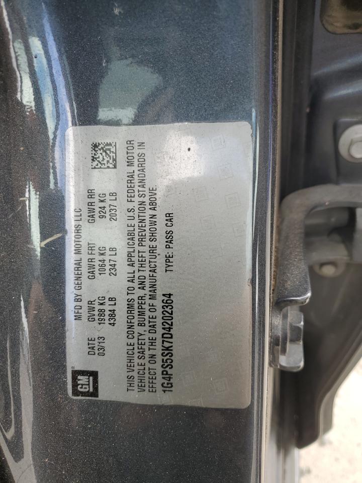 2013 Buick Verano VIN: 1G4PS5SK7D4202364 Lot: 81770585