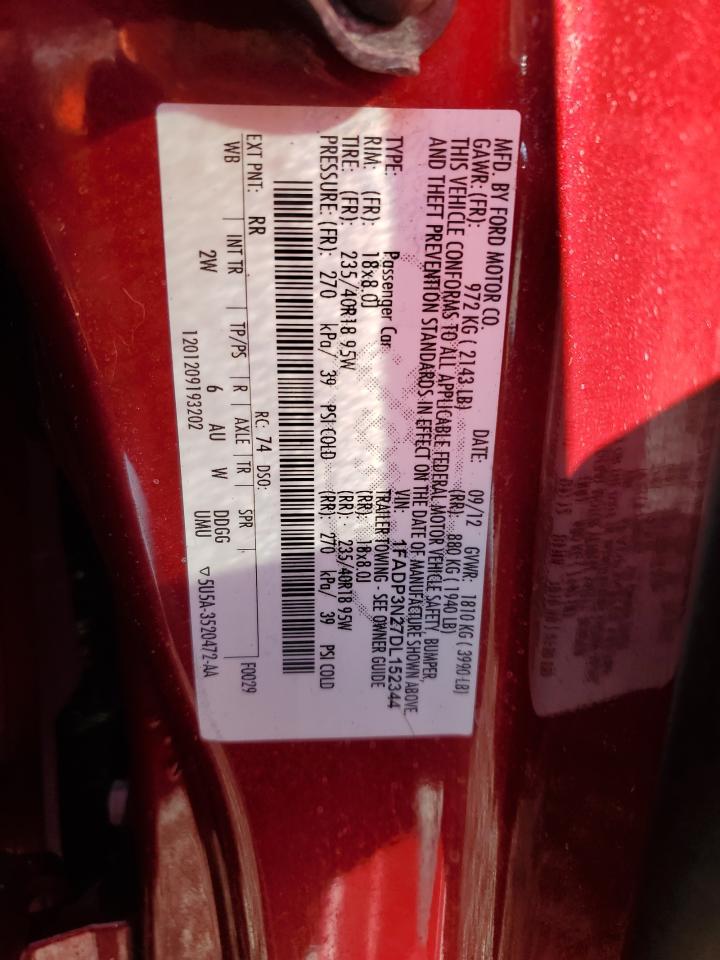 2013 Ford Focus Titanium VIN: 1FADP3N27DL152344 Lot: 82432835