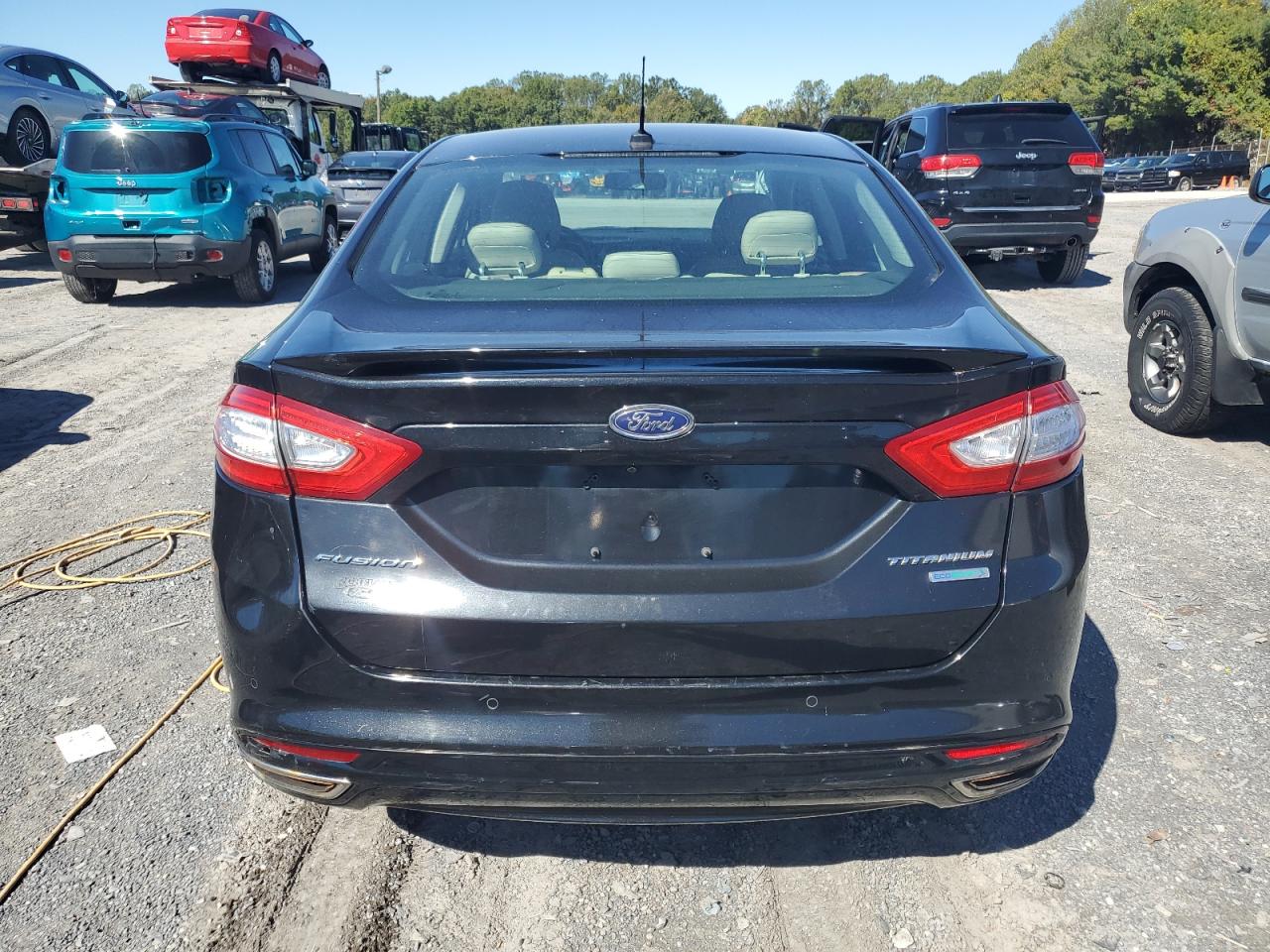 2014 Ford Fusion Titanium VIN: 3FA6P0K96ER296009 Lot: 86184555