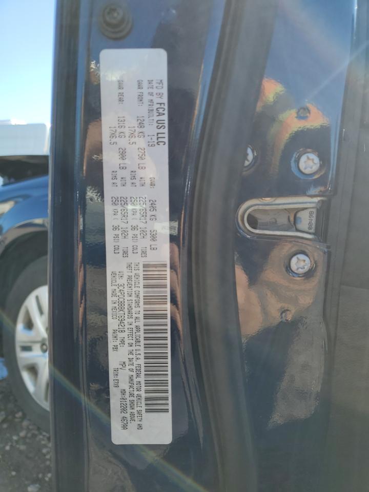 2019 Dodge Journey Se VIN: 3C4PDCBB8KT694218 Lot: 82277455