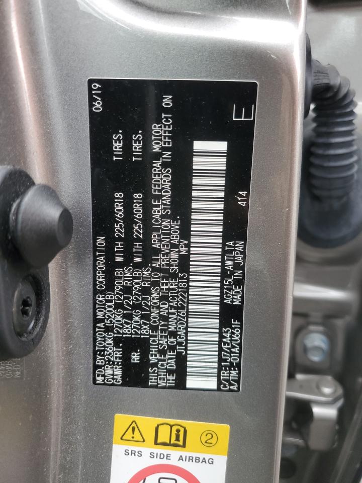 2020 Lexus Nx 300 VIN: JTJGARDZ6L2221813 Lot: 89683965