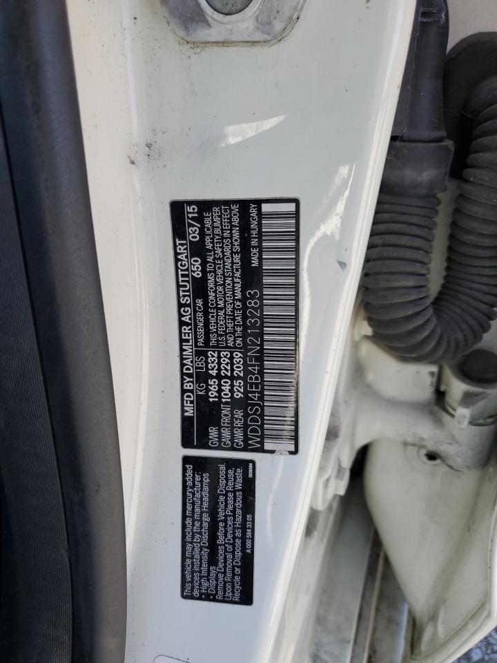 2015 Mercedes-Benz Cla 250 VIN: WDDSJ4EB4FN213283 Lot: 87232375