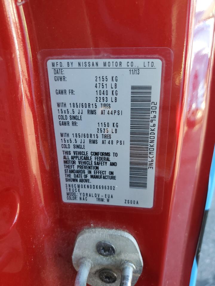 2019 Nissan Nv200 2.5S VIN: 3N6CM0KN0DK696302 Lot: 84804425