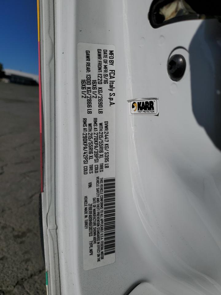 2017 Ram Promaster City VIN: ZFBERFAB9H6E00703 Lot: 86106755