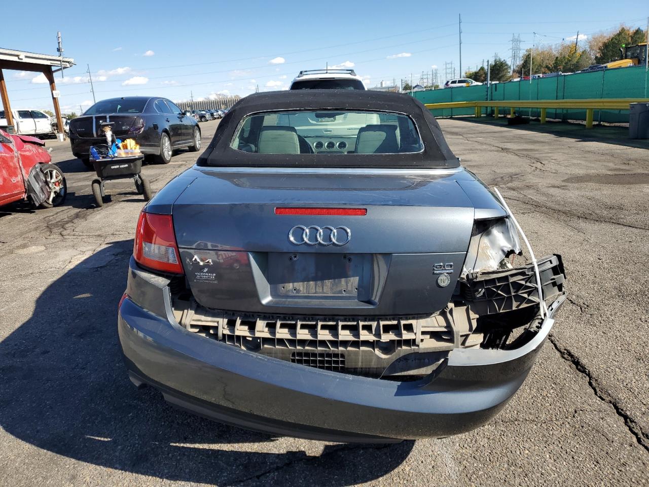 2005 Audi A4 Quattro Cabriolet VIN: WAUDT48H85K015297 Lot: 85420565