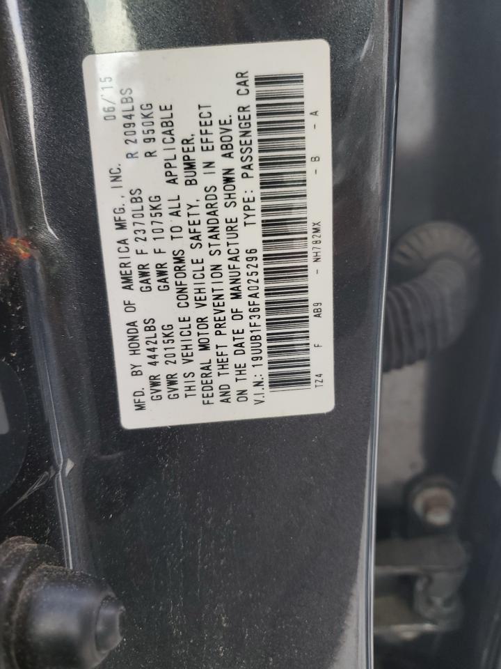 2015 Acura Tlx VIN: 19UUB1F36FA025296 Lot: 85756745