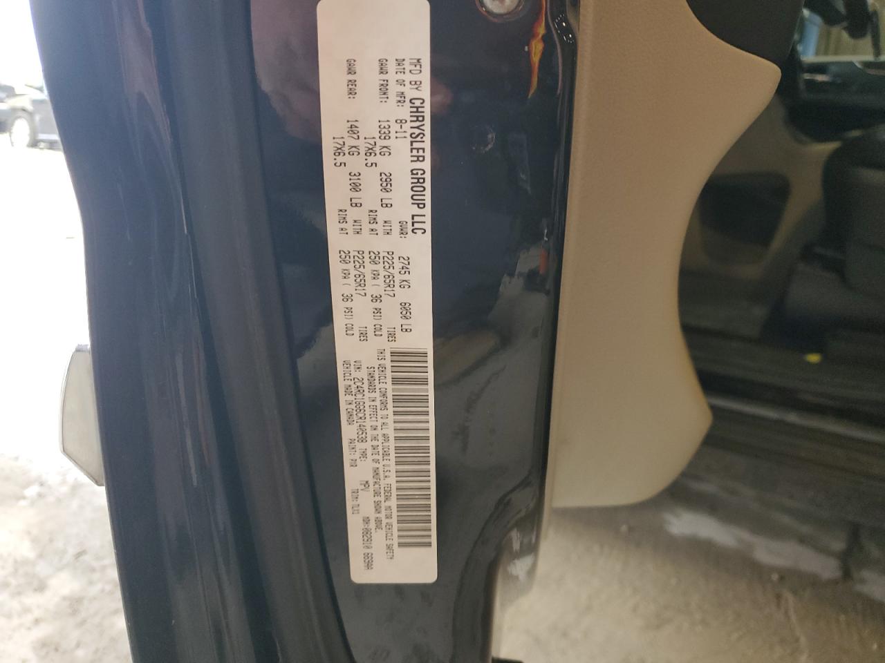 2012 Chrysler Town & Country Limited VIN: 2C4RC1GG6CR140538 Lot: 82221695