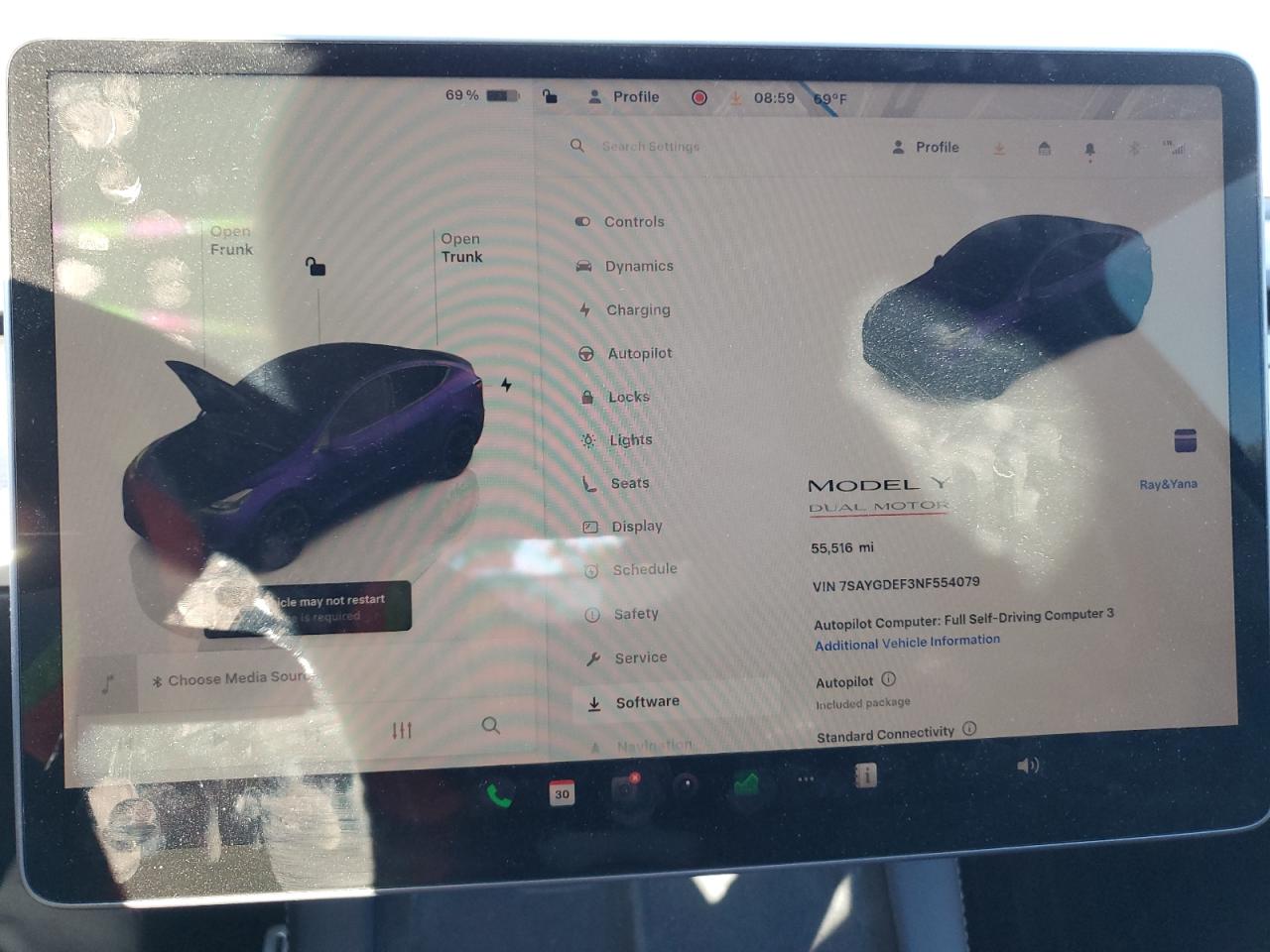 2022 Tesla Model Y VIN: 7SAYGDEF3NF554079 Lot: 92704515