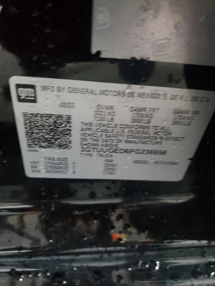 2023 GMC Sierra K1500 Denali VIN: 3GTUUGED6PG236958 Lot: 90248465
