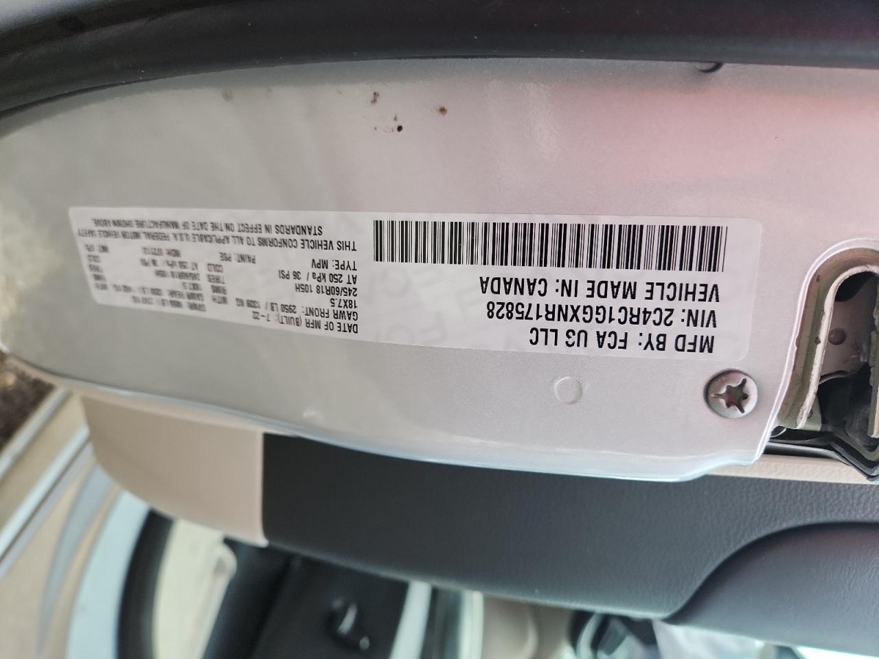 2022 Chrysler Pacifica Limited VIN: 2C4RC1GGXNR175828 Lot: 85741955