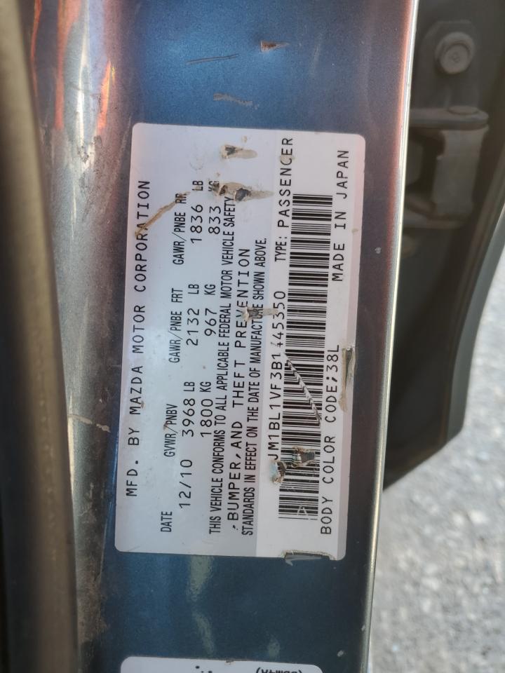 2011 Mazda 3 I VIN: JM1BL1VF3B1445350 Lot: 82120355