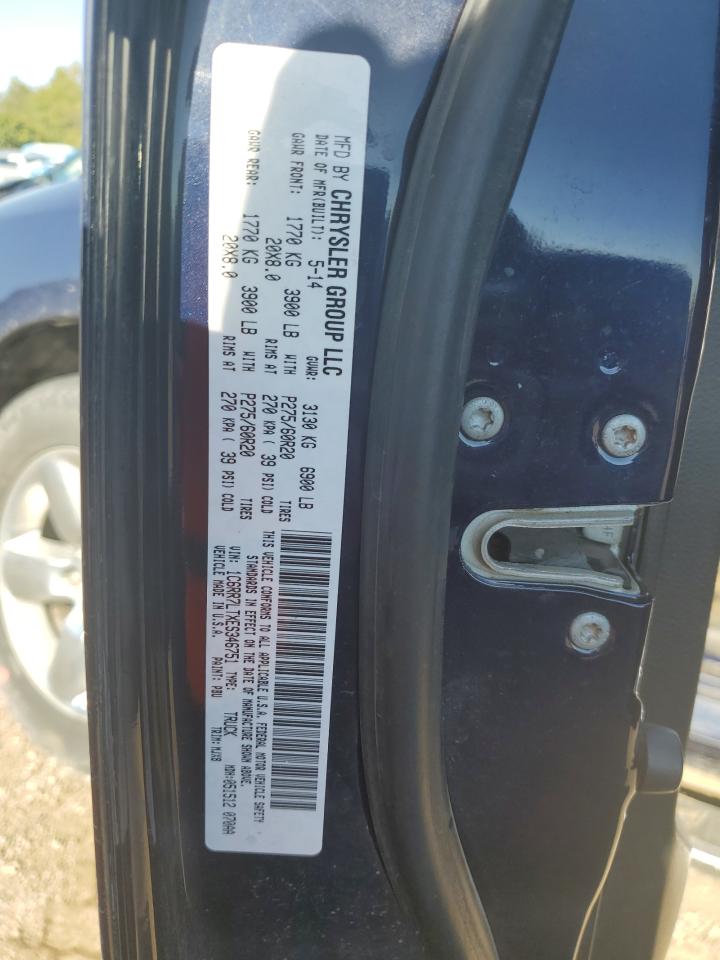 2014 Ram 1500 Slt VIN: 1C6RR7LTXES346751 Lot: 85751785