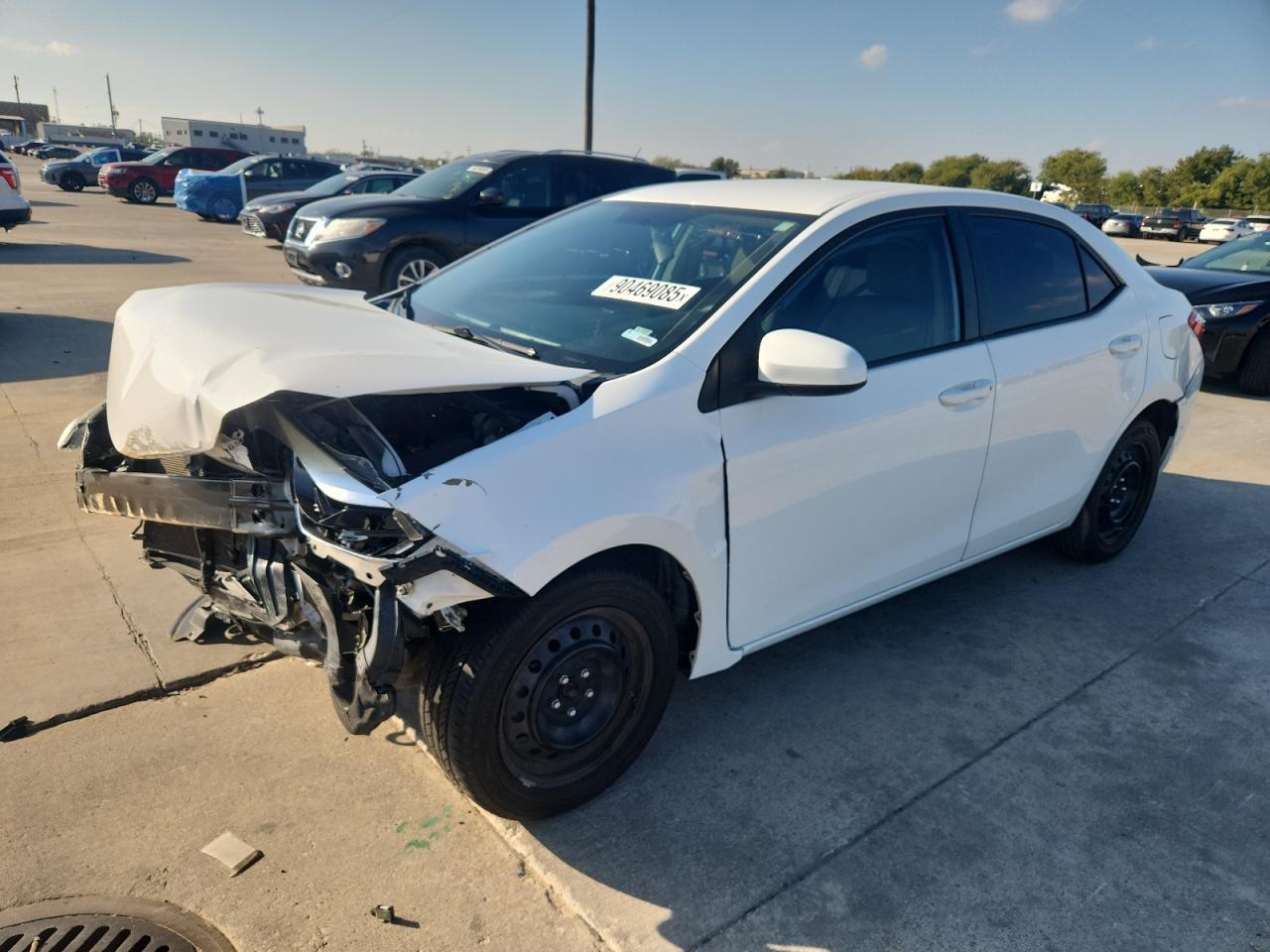 2016 Toyota Corolla L white sedan gas 5YFBURHE5GP541644 photo #1