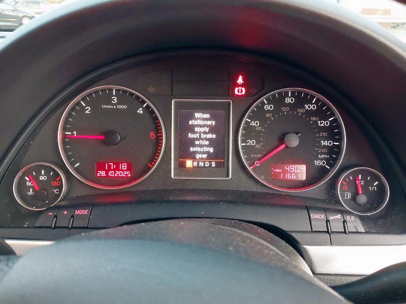 2007 AUDI A4 2.0 TDI TDV S LINE 4DR MULTITRONIC