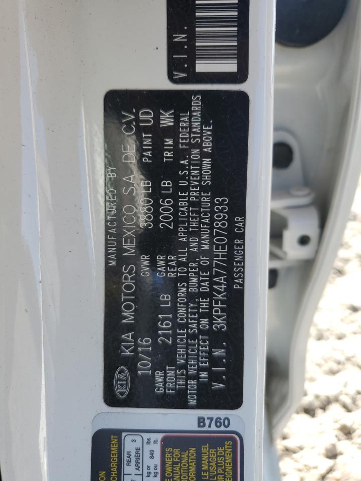 2017 Kia Forte Lx VIN: 3KPFK4A77HE078933 Lot: 82619565