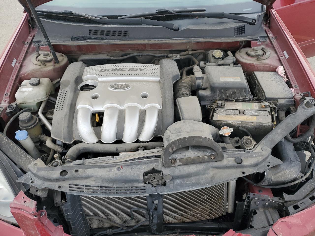 2006 Kia Optima Lx VIN: KNAGE123665056854 Lot: 82441595