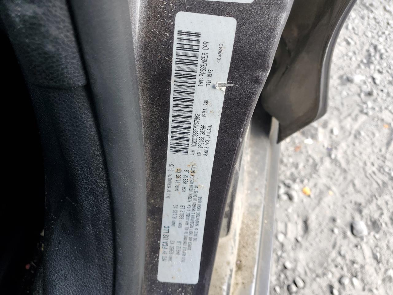 2015 Chrysler 200 S VIN: 1C3CCCBB3FN757902 Lot: 85265935