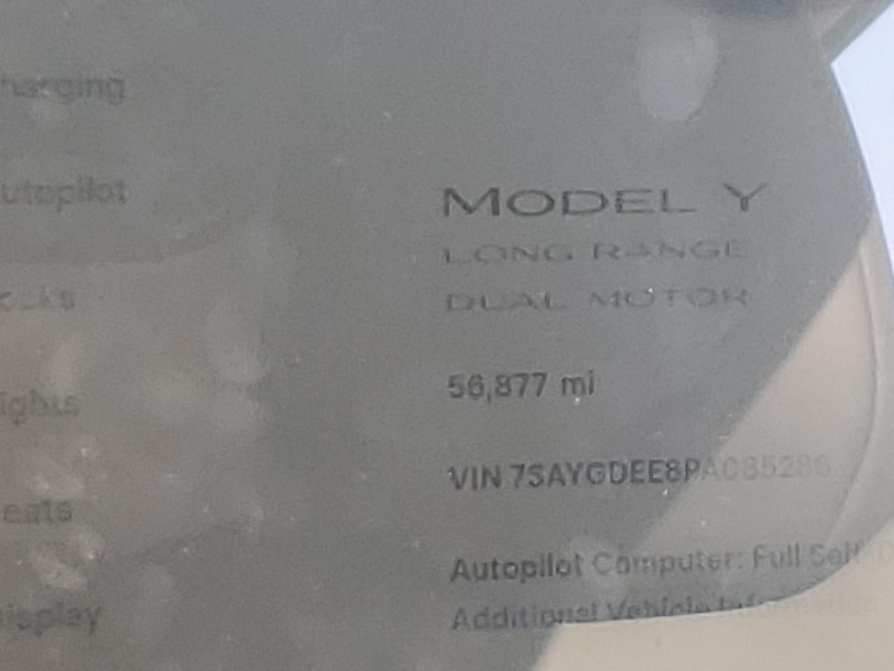 2023 Tesla Model Y VIN: 7SAYGDEE8PA085286 Lot: 82757465