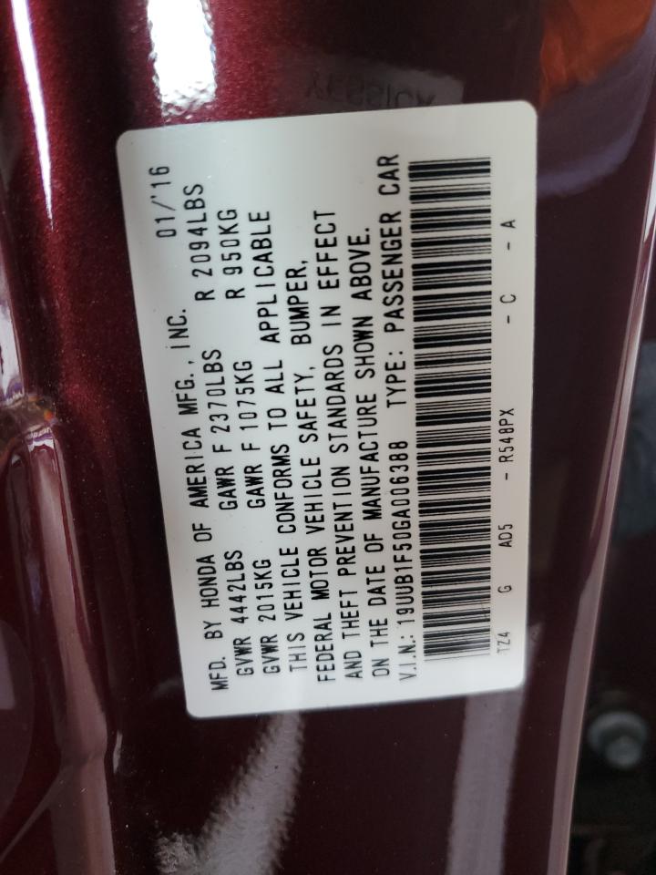 2016 Acura Tlx Tech VIN: 19UUB1F50GA006388 Lot: 82196855