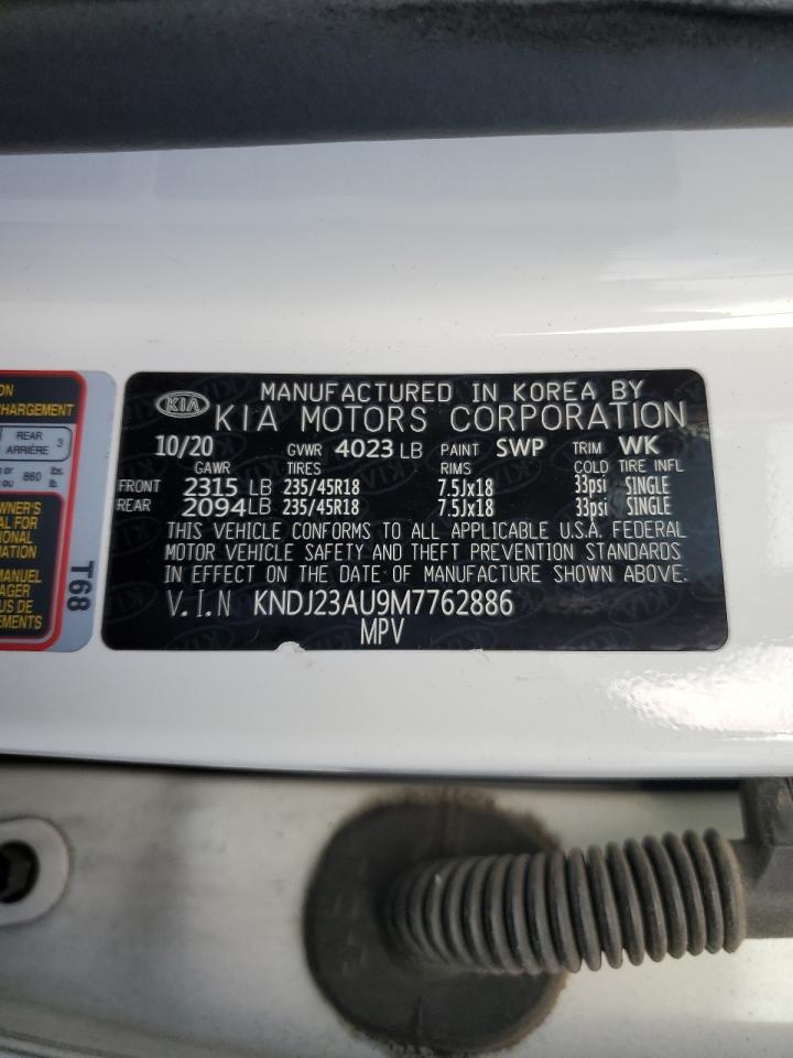 2021 Kia Soul Lx VIN: KNDJ23AU9M7762886 Lot: 86777245