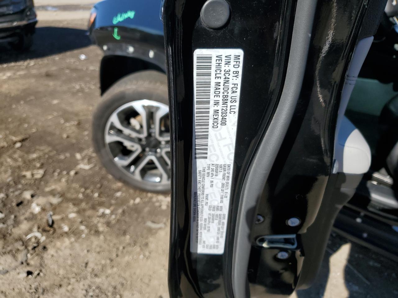 2022 Jeep Compass Limited VIN: 3C4NJDCB8NT203400 Lot: 85763155