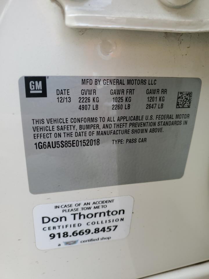 2014 Cadillac Cts Vsport VIN: 1G6AU5S85E0152018 Lot: 86406155