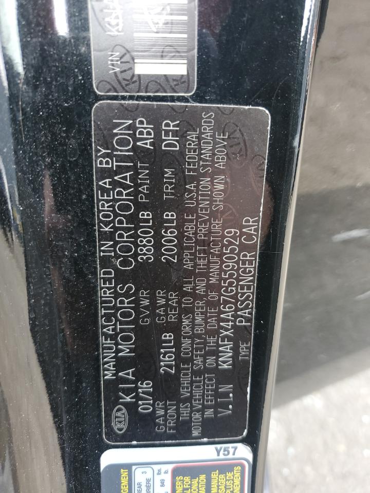 2016 Kia Forte Lx VIN: KNAFX4A67G5590529 Lot: 89444215