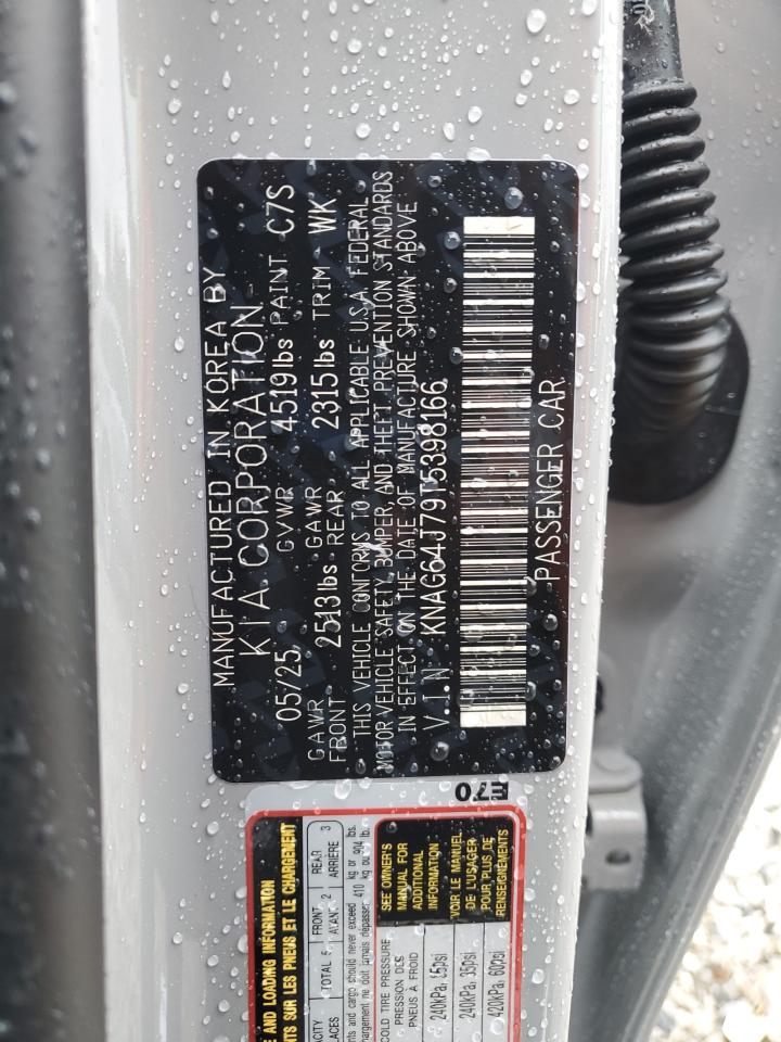 2026 Kia K5 Gt Line VIN: KNAG64J79T5398166 Lot: 82740665