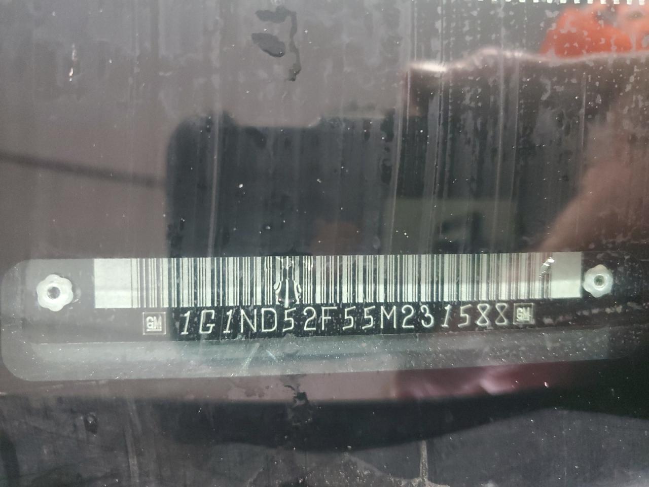 2005 Chevrolet Classic VIN: 1G1ND52F55M231588 Lot: 85277915