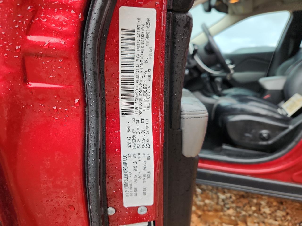 2014 Jeep Cherokee Limited VIN: 1C4PJLDB8EW256111 Lot: 90625135