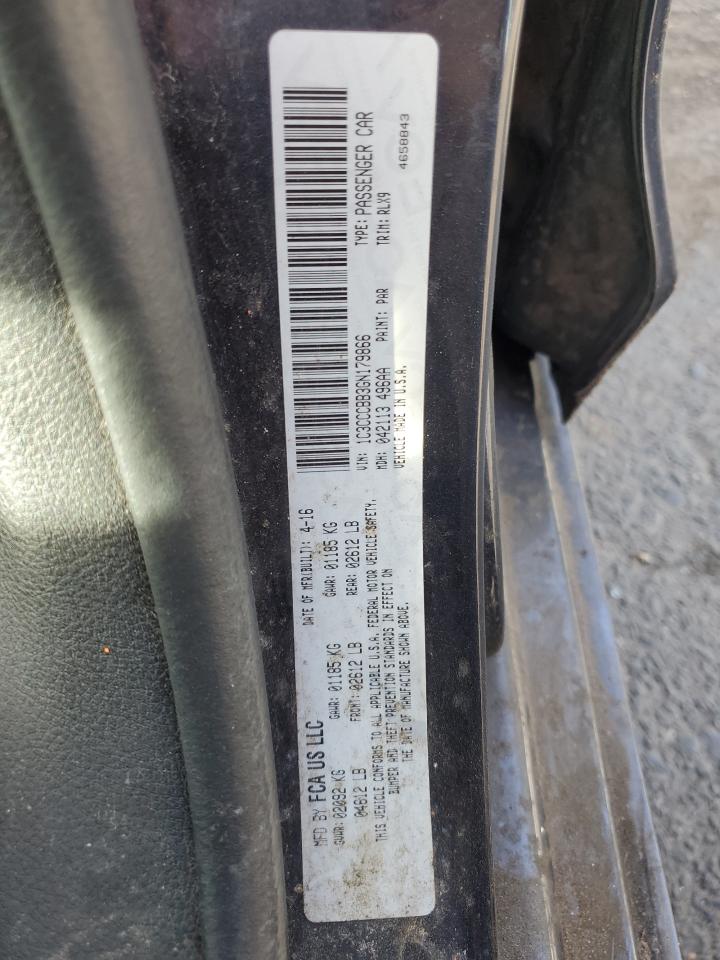 2016 Chrysler 200 S VIN: 1C3CCCBB3GN179866 Lot: 81444865