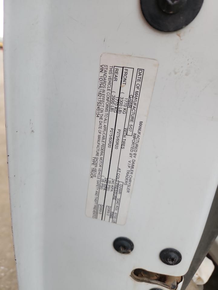 2007 Dodge Ram 1500 St VIN: 1D7HU18217S245154 Lot: 89510965