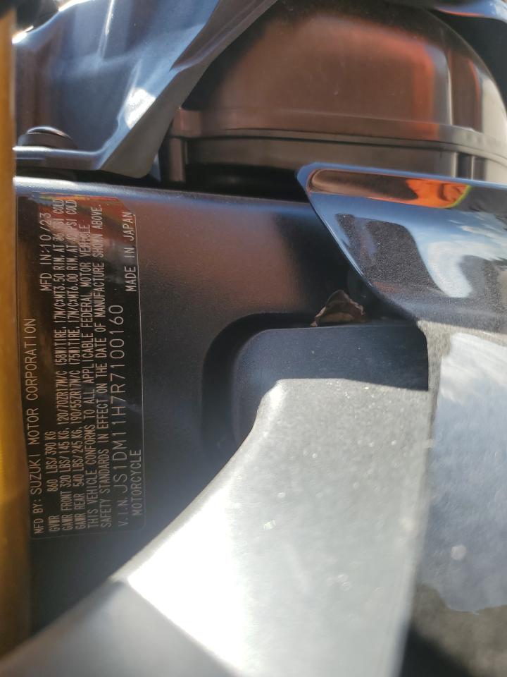 2024 Suzuki Gsx-R1000 R VIN: JS1DM11H7R7100160 Lot: 84955025