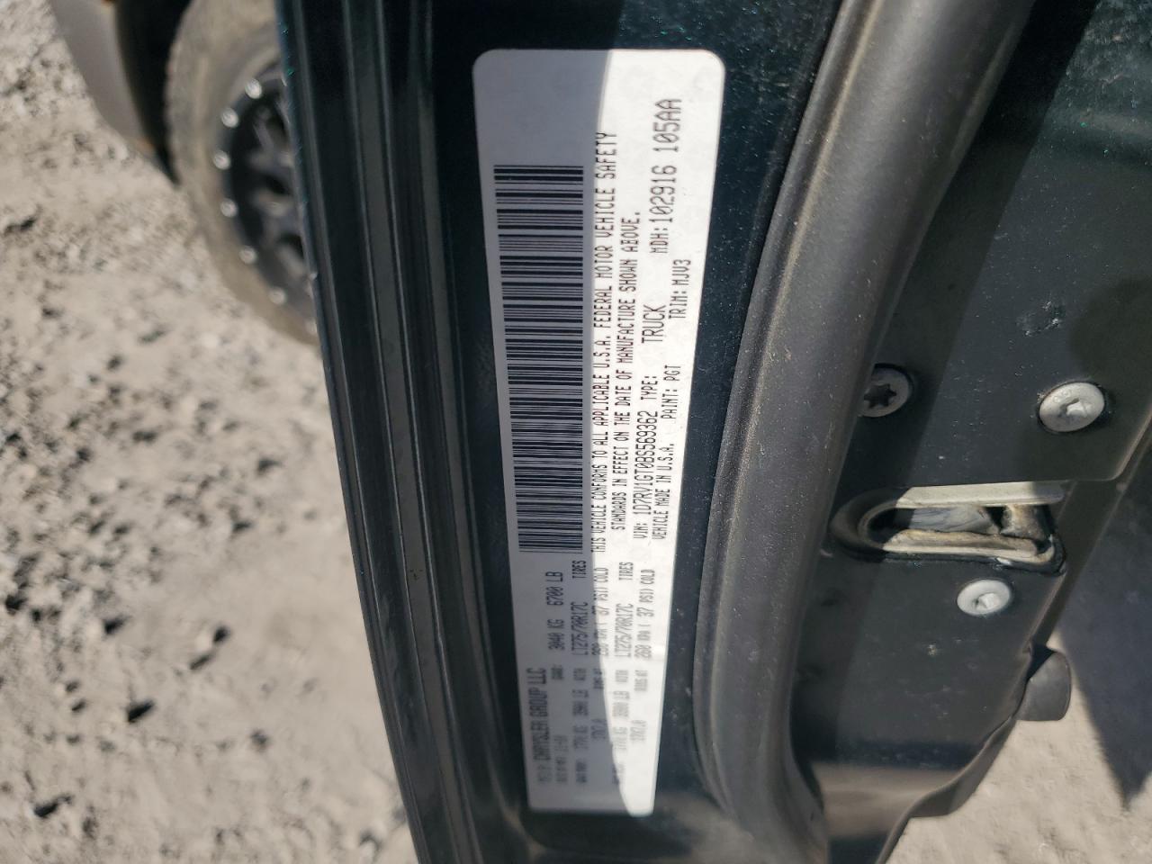 2011 Dodge Ram 1500 VIN: 1D7RV1GT0BS569362 Lot: 84960365