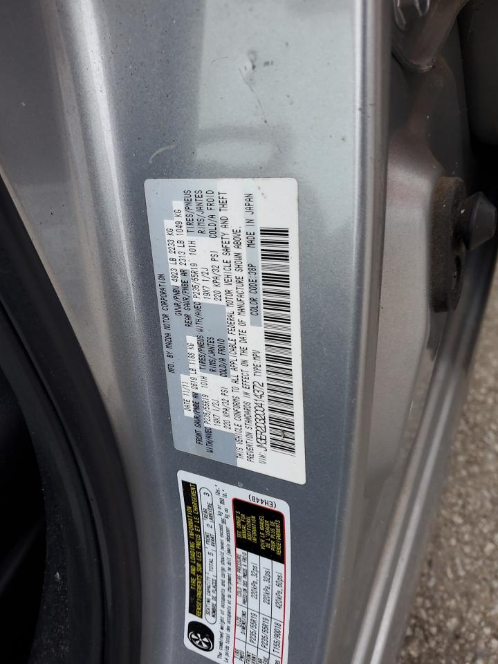 2012 Mazda Cx-7 VIN: JM3ER2D32C0414372 Lot: 85115255