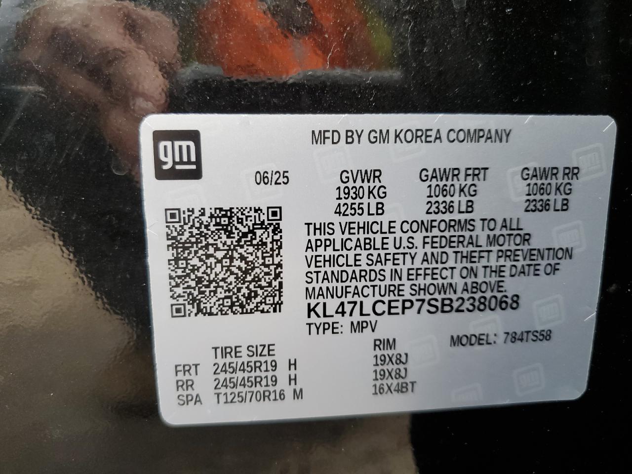 2025 Buick Envista Avenir VIN: KL47LCEP7SB238068 Lot: 85277815