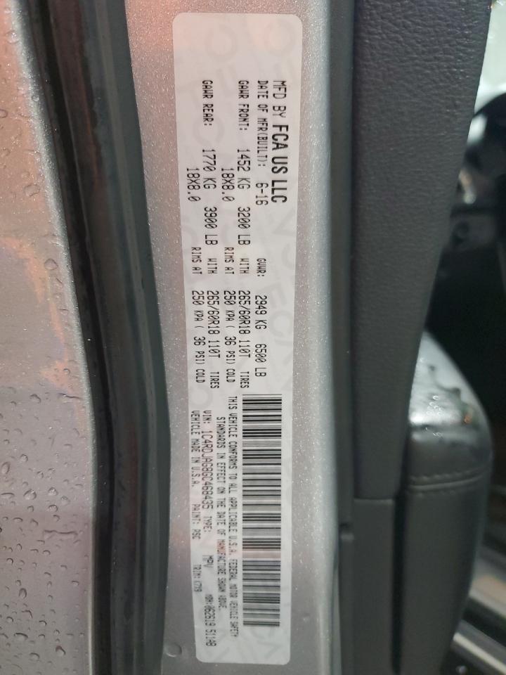 2016 Dodge Durango Sxt VIN: 1C4RDJAG8GC468435 Lot: 90074115