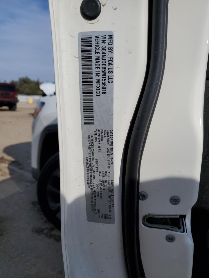 2021 Jeep Compass 80Th Edition VIN: 3C4NJDEB5MT556916 Lot: 87207185