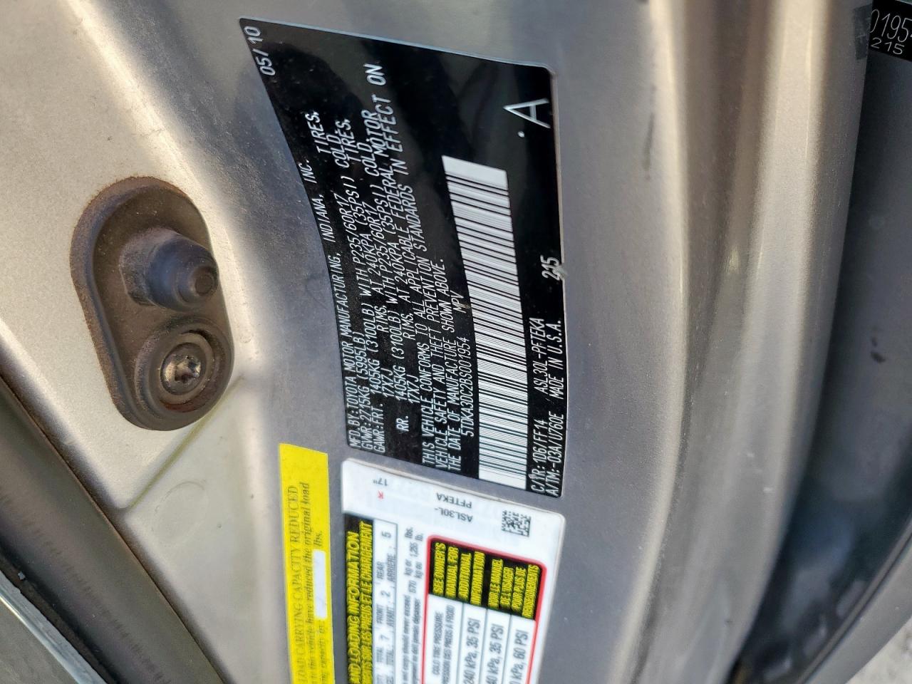 2011 Toyota Sienna Base VIN: 5TDKA3DC2BS001954 Lot: 81678805