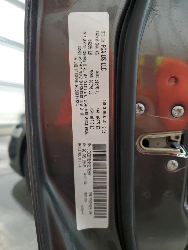 2015 Dodge Dart Sxt VIN: 1C3CDFBB4FD278280 Lot: 85001845