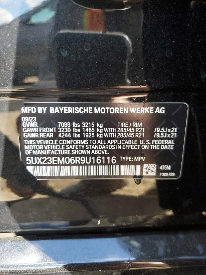 2024 BMW X7 xDrive40I VIN: 5UX23EM06R9U16116 Lot: 90489475
