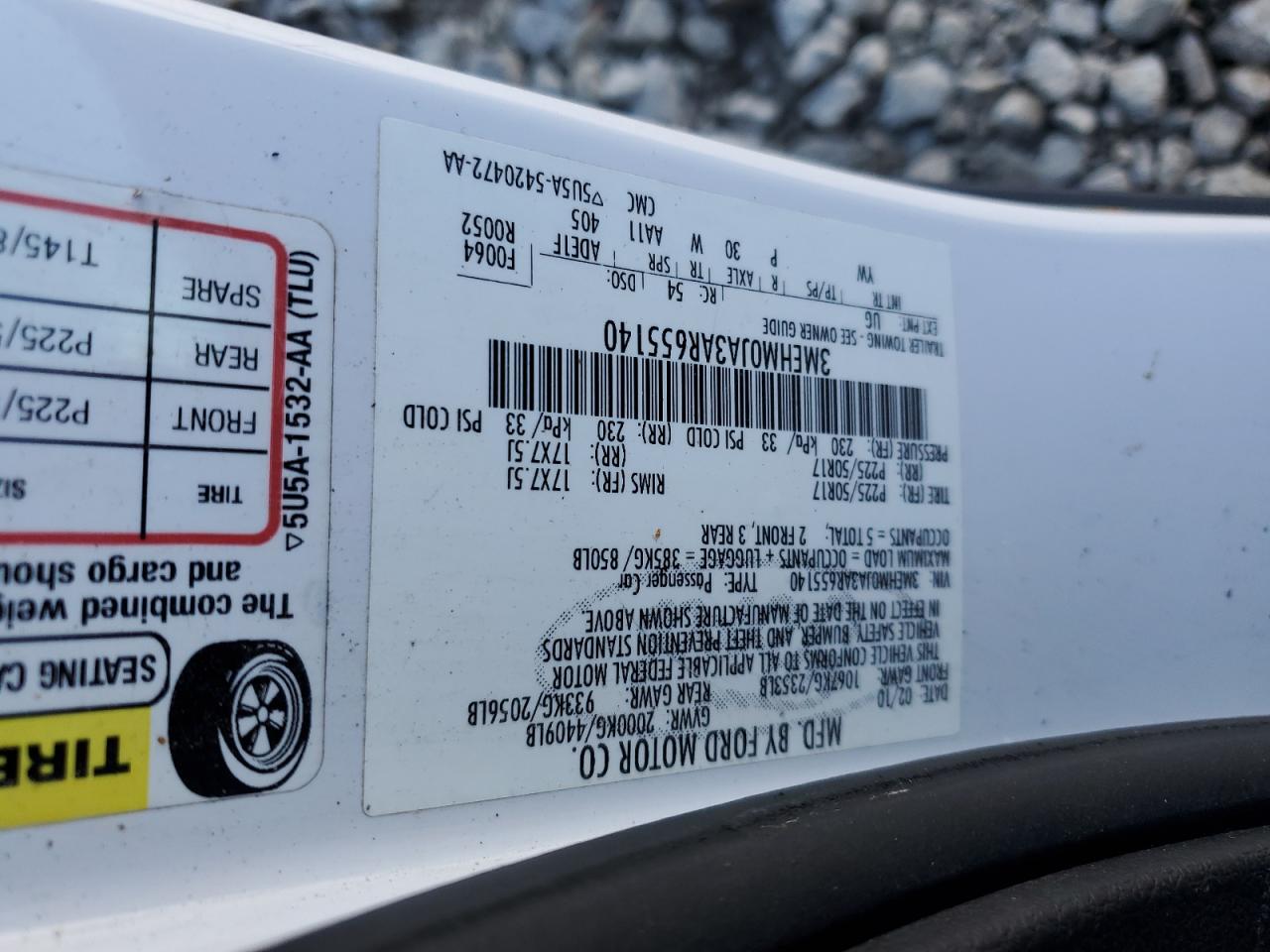 2010 Mercury Milan Premier VIN: 3MEHM0JA3AR655140 Lot: 82631545