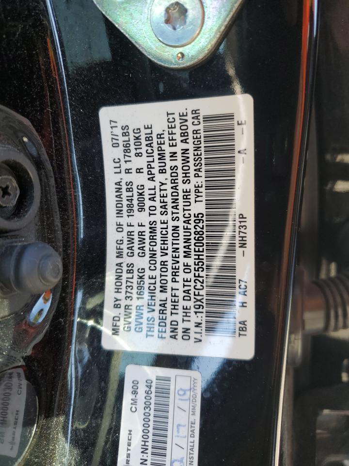 2017 Honda Civic Lx VIN: 19XFC2F55HE068295 Lot: 81955905