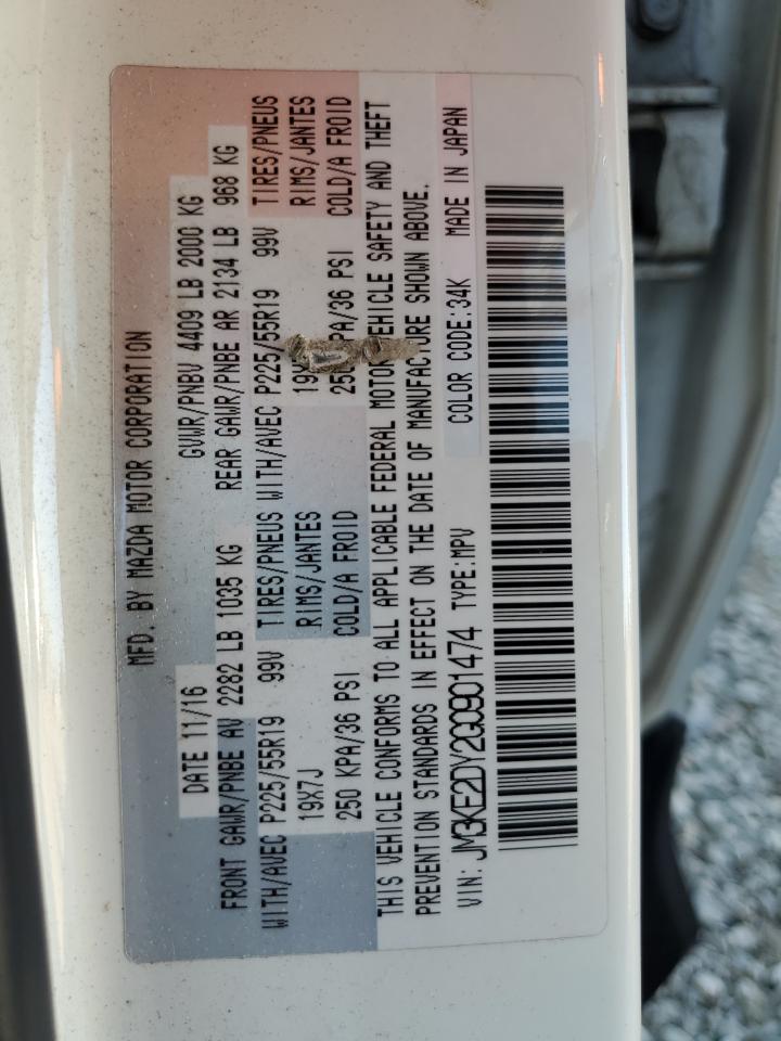 2016 Mazda Cx-5 Gt VIN: JM3KE2DY2G0901474 Lot: 87113395