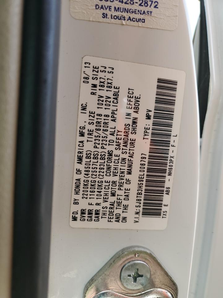 2014 Acura Rdx Technology VIN: 5J8TB3H59EL006797 Lot: 81968665