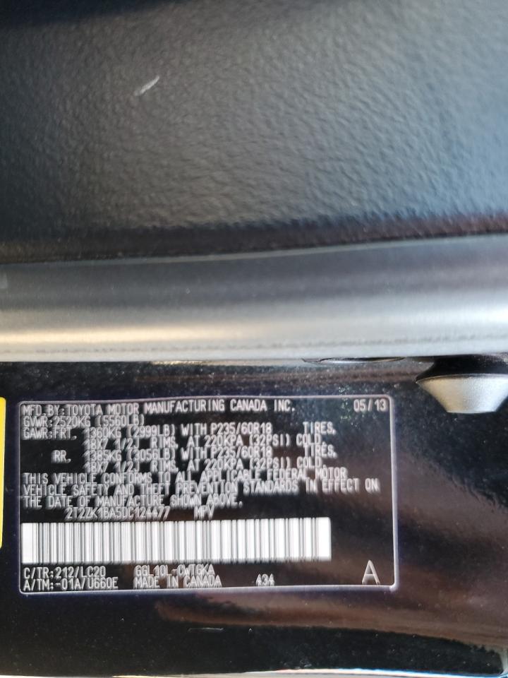 2013 Lexus Rx 350 VIN: 2T2ZK1BA5DC124477 Lot: 85888665